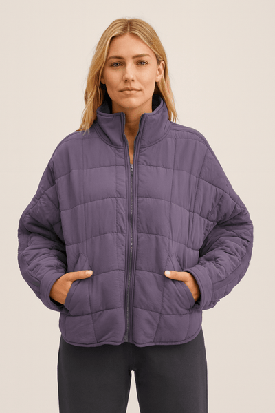APRIL | LIGHTWEIGHT COMPACT ZIP PUFFER JACKET
