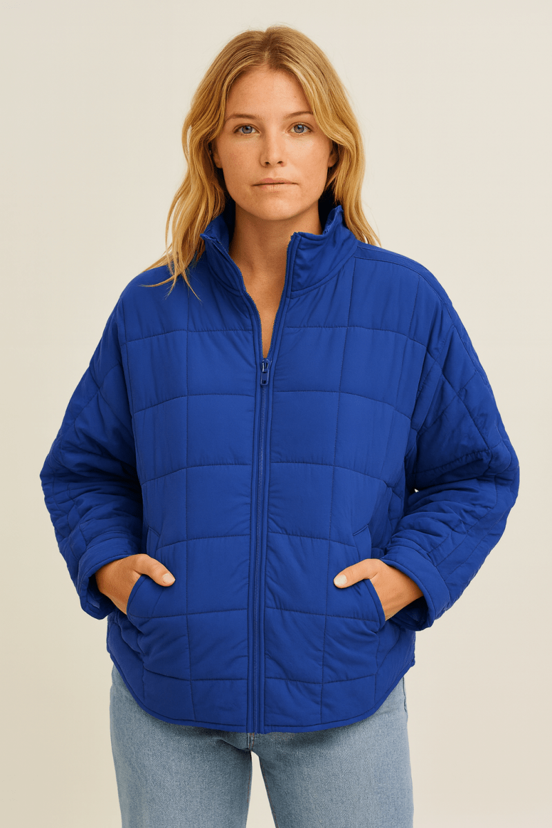 APRIL | LIGHTWEIGHT COMPACT ZIP PUFFER JACKET