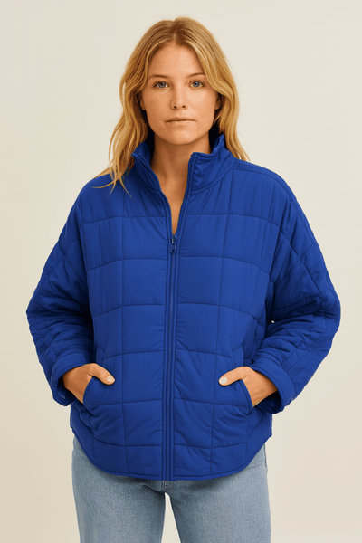 APRIL | LIGHTWEIGHT COMPACT ZIP PUFFER JACKET