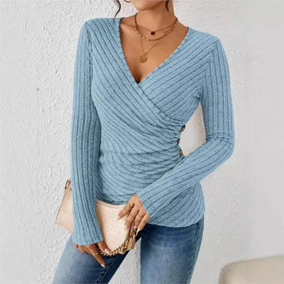 AURORA | Long-sleeve top with slimming effect