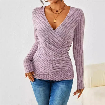 AURORA | Long-sleeve top with slimming effect