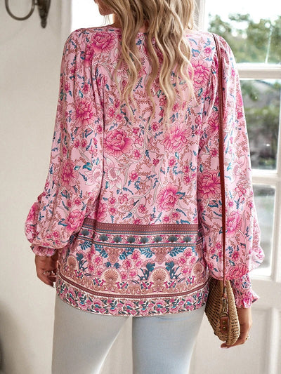 Mathilda | Floral Top  Pink