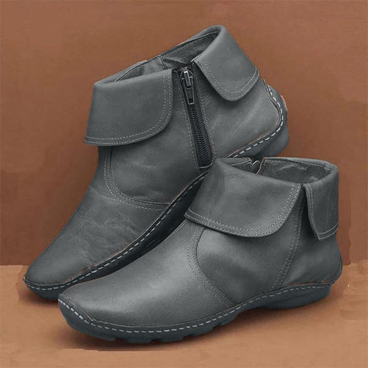 Sophia | Soft Lane Waterproof Leather Ankle Boots