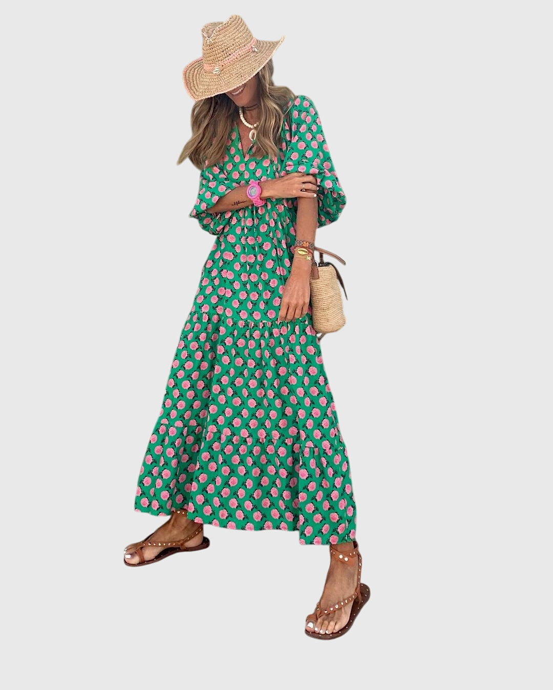 Sarah™ | Boho Maxi Dress