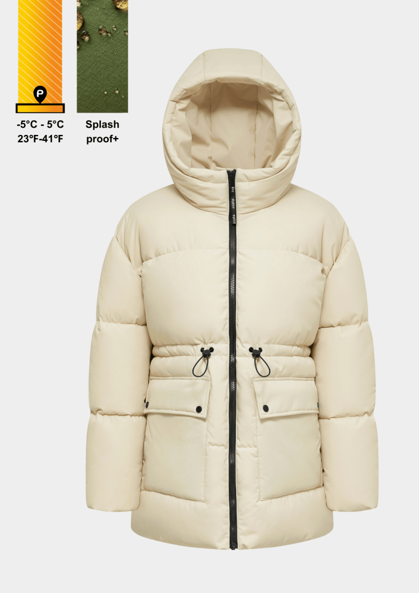 EVA | HOODED PUFFER JACKET SPLASHPROOF