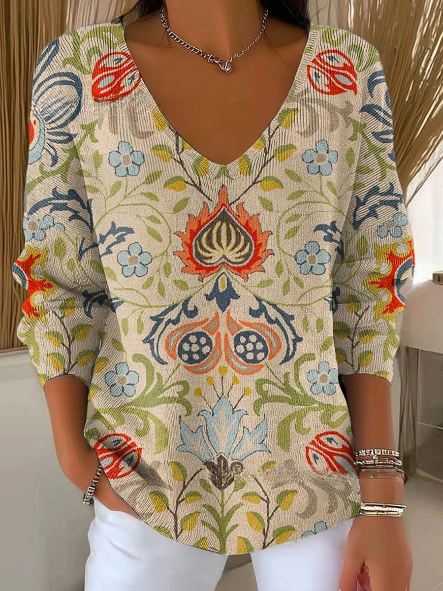 MARGAUX | Knitted V-neck sweater