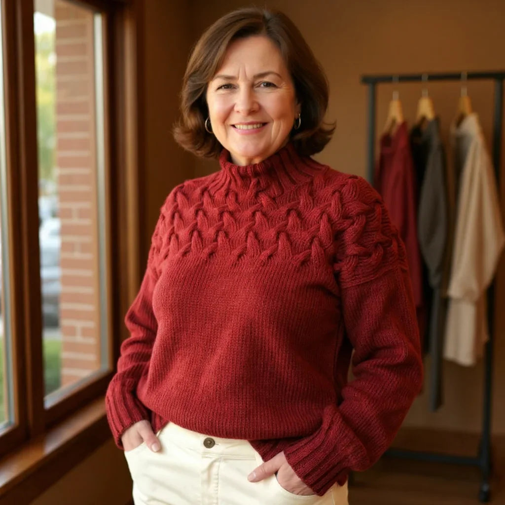 The Margaret Sweater™  | Cozy Cable Knit