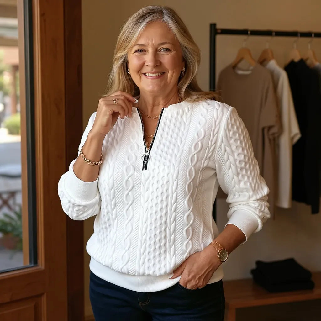The Diane Sweater™  | The Zip Up