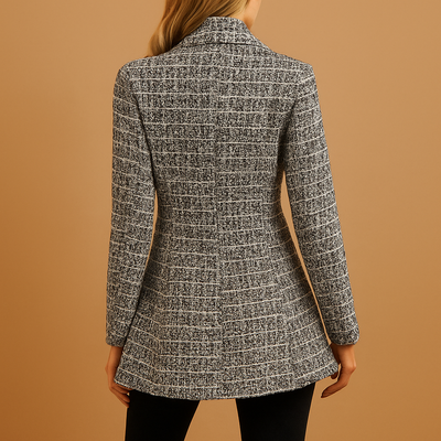 Tailored Fit Checked Blazer for Women | Mirte