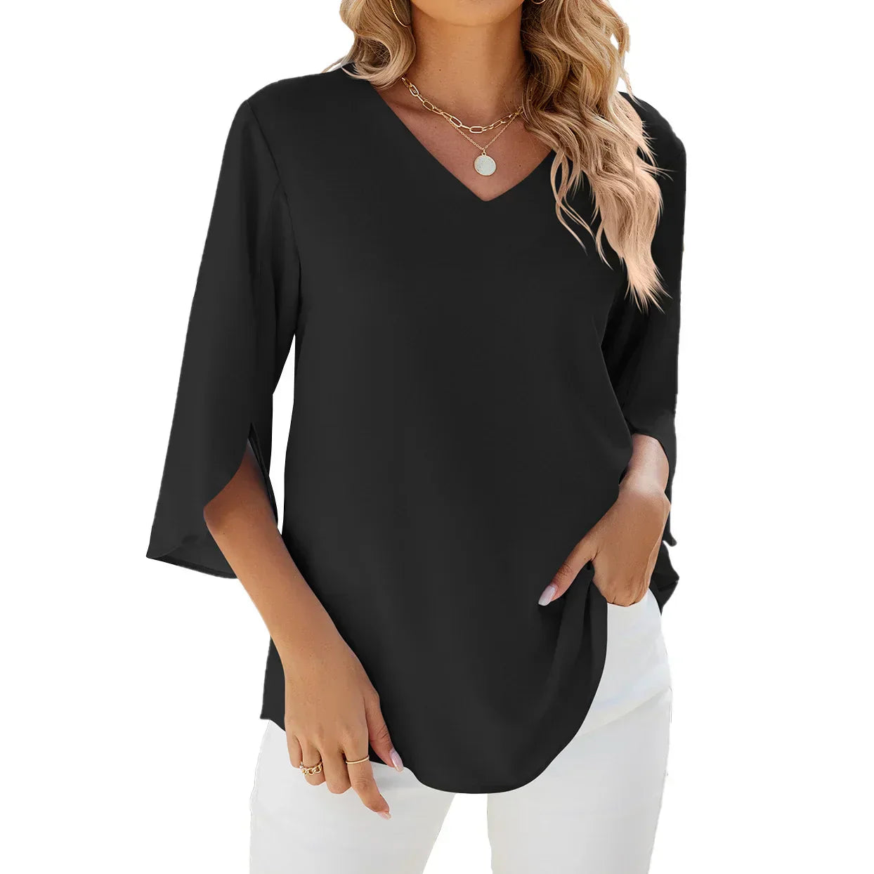 Esmira | V-Neck Blouse
