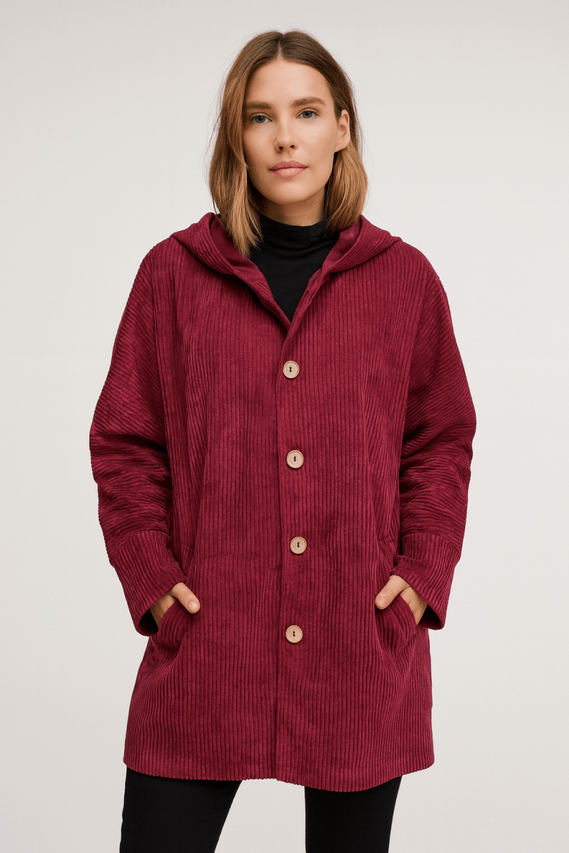 INDIE | CORDUROY HOODED JACKET