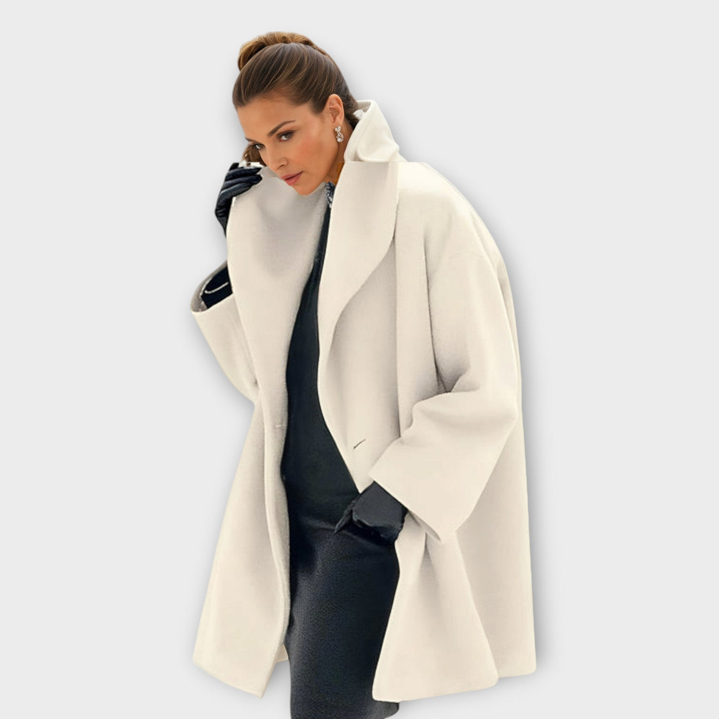 Josiane | Loose-Fitting Coat with Wide Collar for Women
