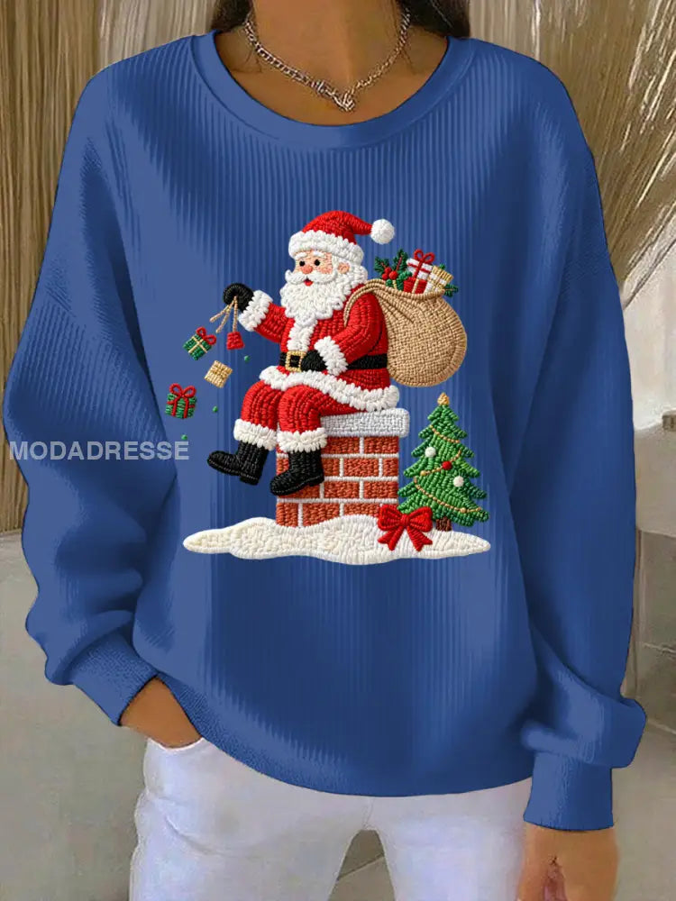 Women's Christmas Print Casual Sweatshirt
