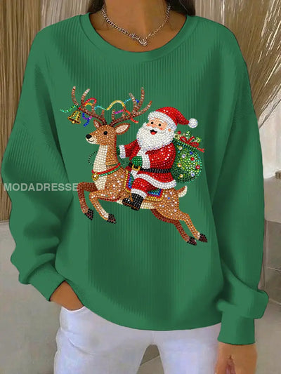 Women's Christmas Print Casual Sweatshirt