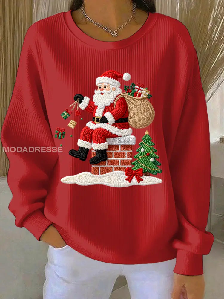 Women's Christmas Print Casual Sweatshirt
