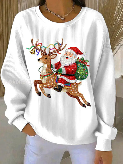 Women's Christmas Print Casual Sweatshirt