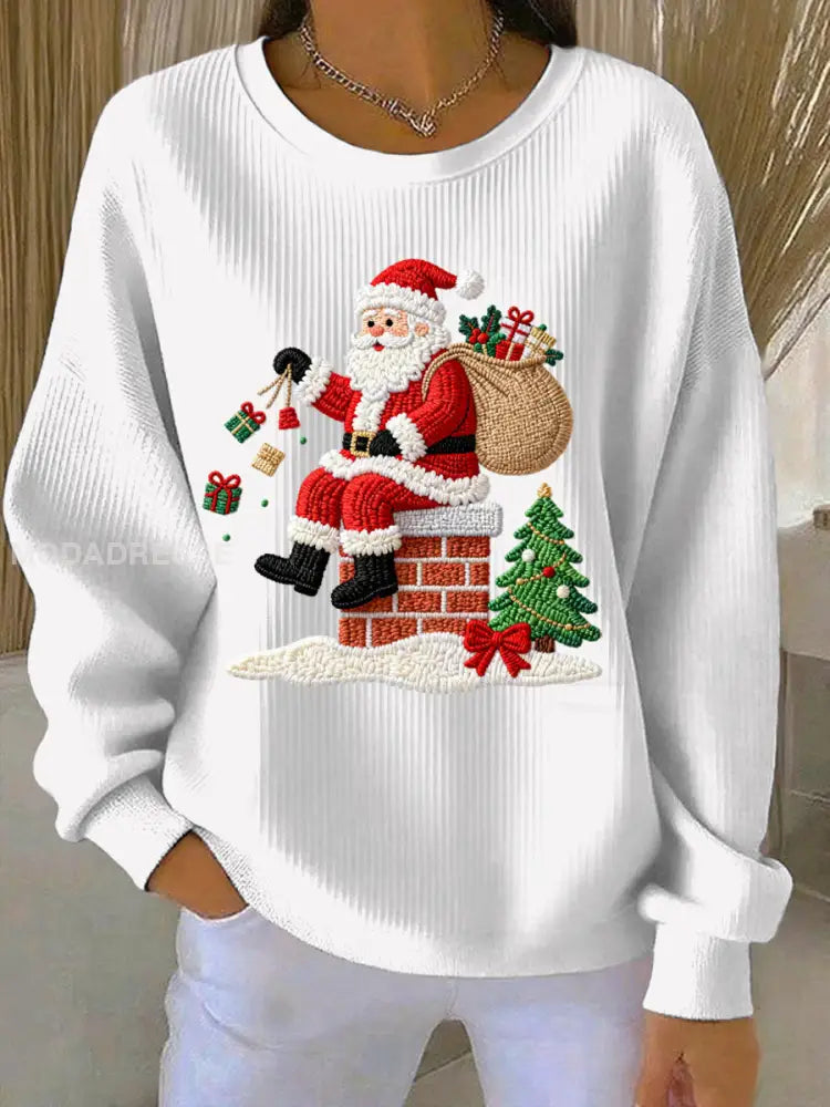 Women's Christmas Print Casual Sweatshirt