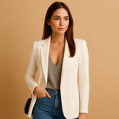 Slim Fit Long Blazer for Women | Elise