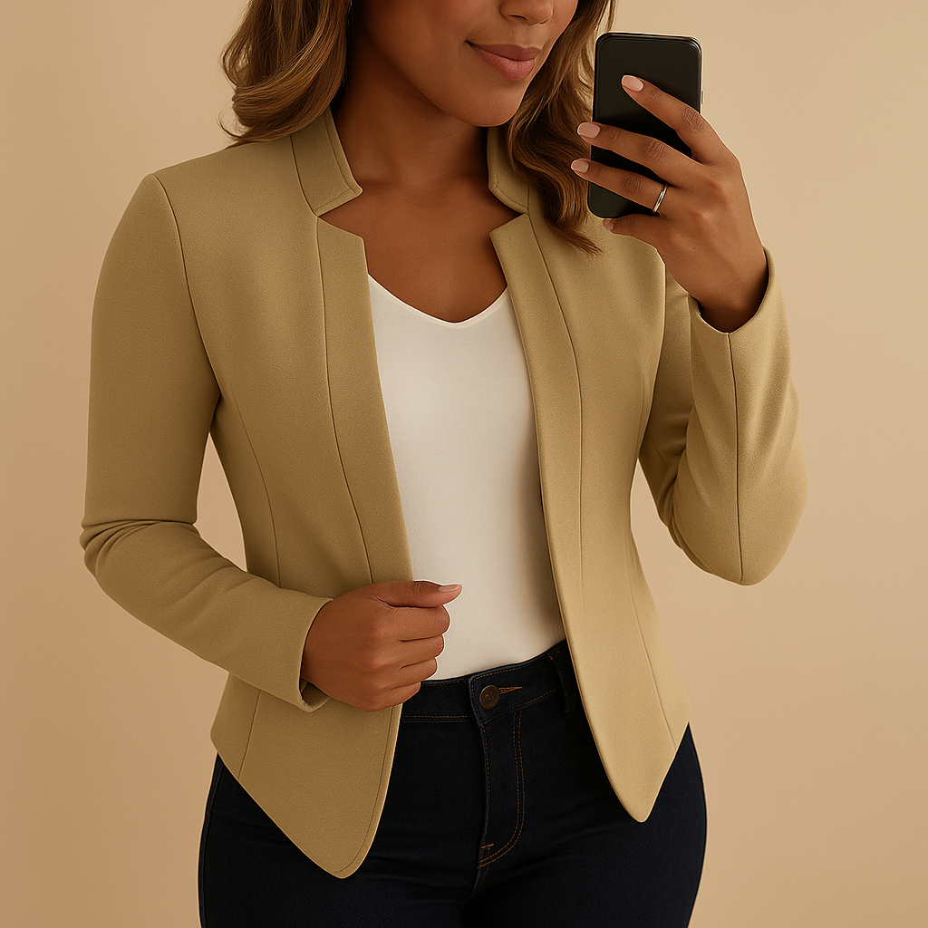 Women's Lightweight Lapel Collar Blazer | Karlijn