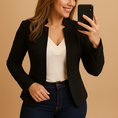 Women's Lightweight Lapel Collar Blazer | Karlijn