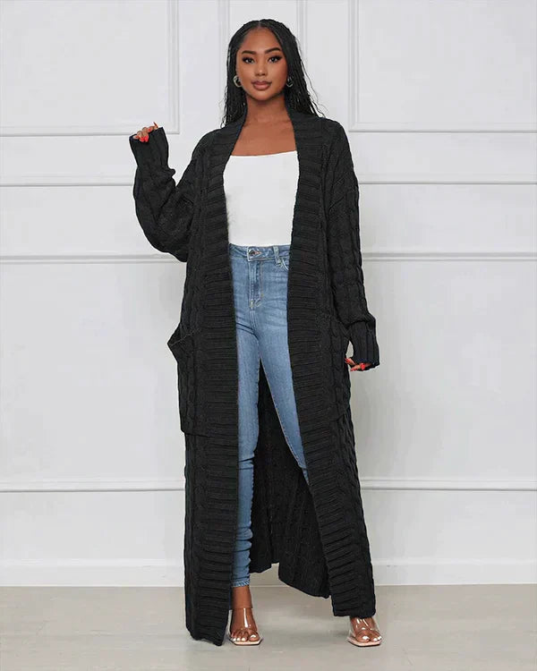 Theodora | V-Neck Long Casual Cardigan