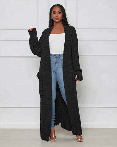 Theodora | V-Neck Long Casual Cardigan