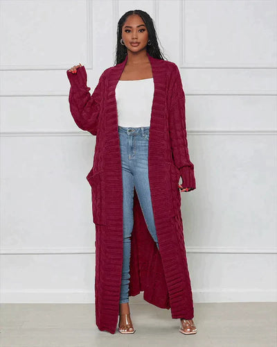Theodora | V-Neck Long Casual Cardigan