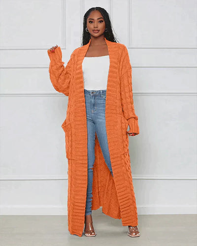 Theodora | V-Neck Long Casual Cardigan