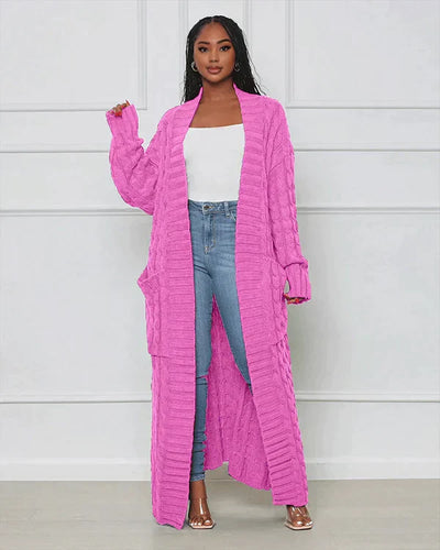 Theodora | V-Neck Long Casual Cardigan