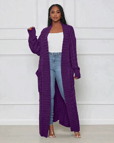 Theodora | V-Neck Long Casual Cardigan
