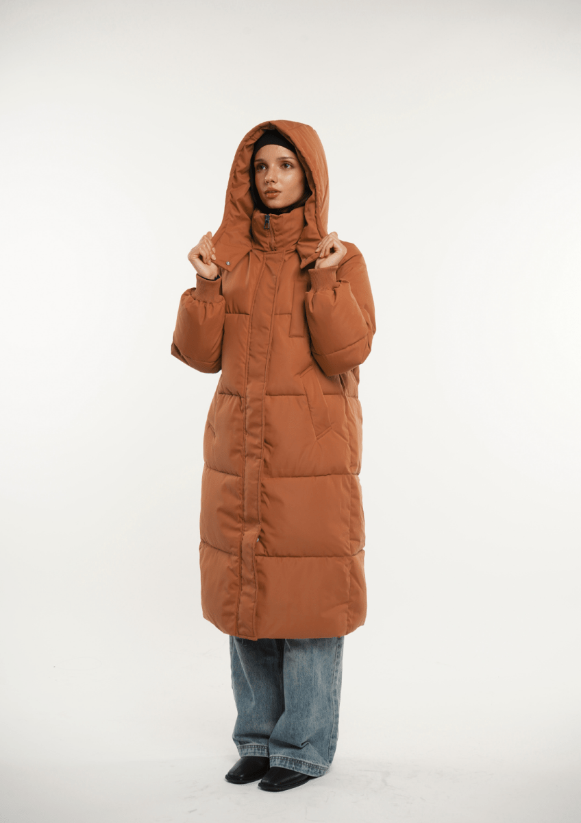 LUNA | HOODED LONG PUFFER JACKET