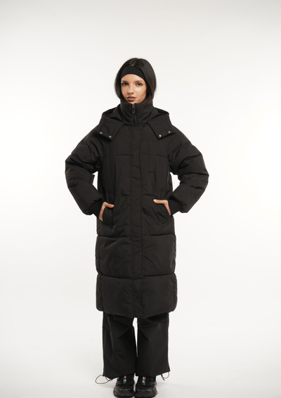 LUNA | HOODED LONG PUFFER JACKET