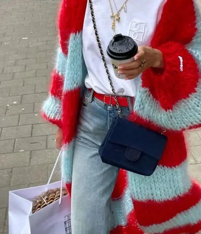 Sue | Oversized Fluffy Long Cardigan