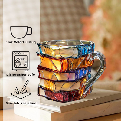Handmade 3D Reading Happiness Mug | Original