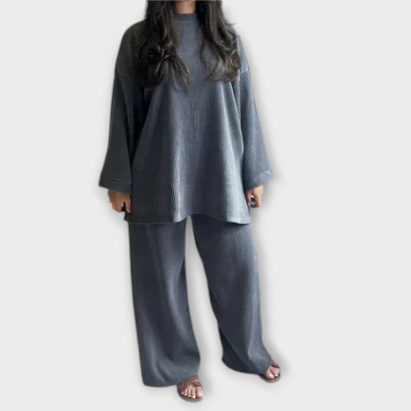 Amara | Ribbed Oversized Set