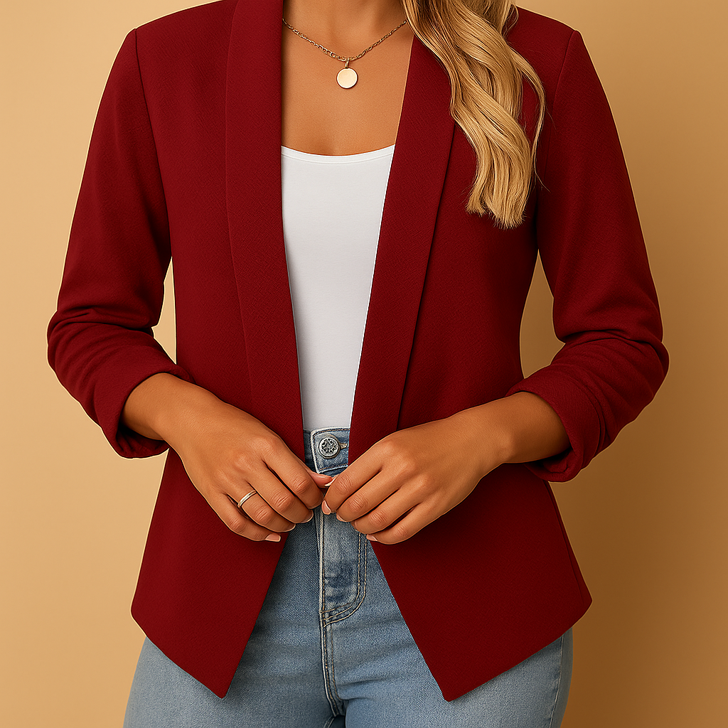 Thalita Women's Elegant Fit Open Front Blazer