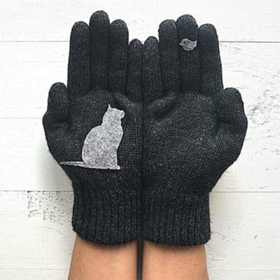 Warm Printed Cute Gloves