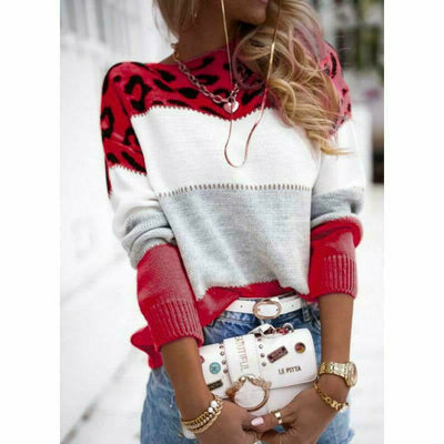 Fashionable Patchwork Sweater
