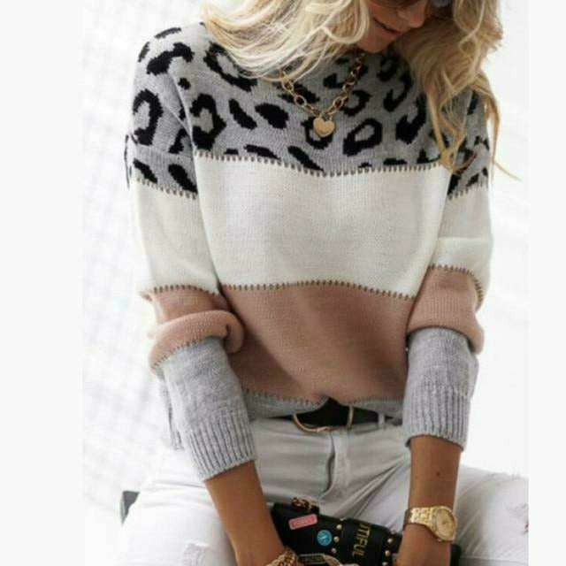 Fashionable Patchwork Sweater