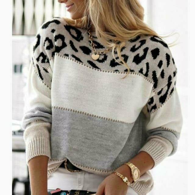Fashionable Patchwork Sweater