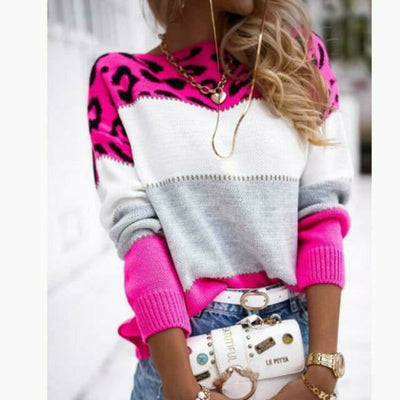 Fashionable Patchwork Sweater