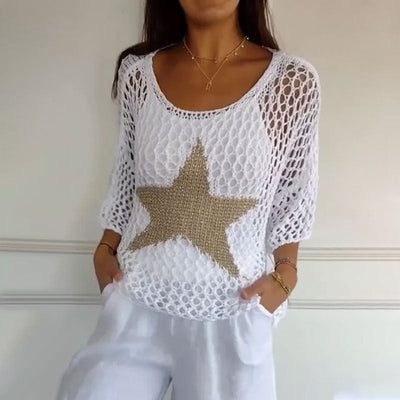 Zabrina | Starry Knit Top