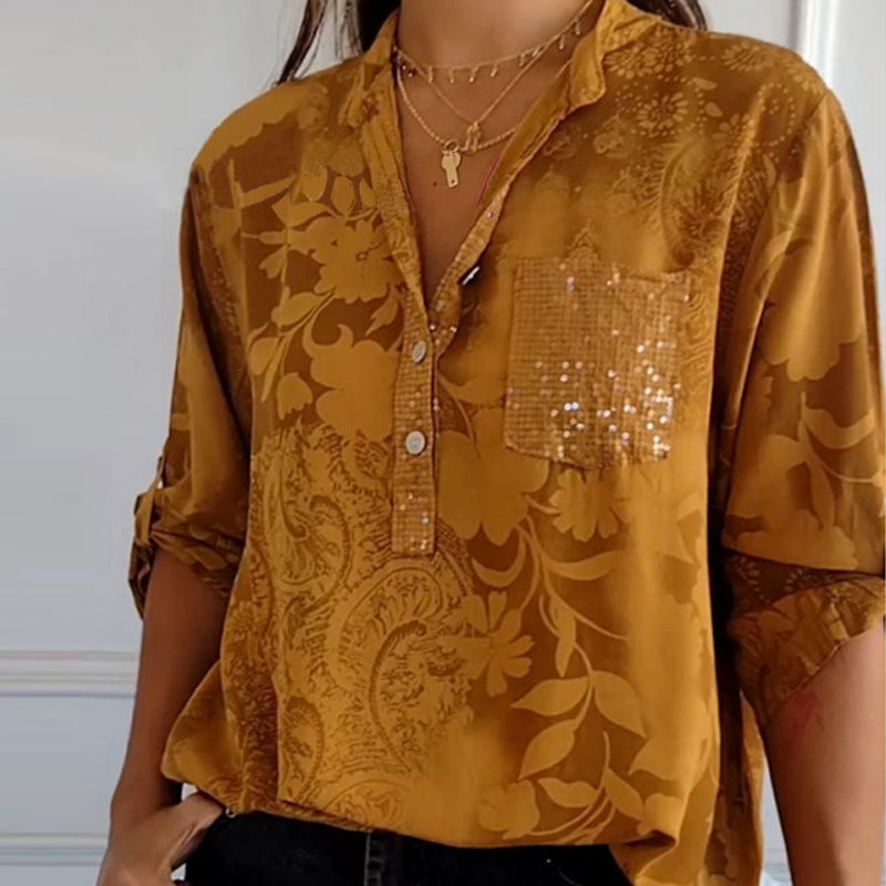 Thalina | Embellished Pocket Blouse