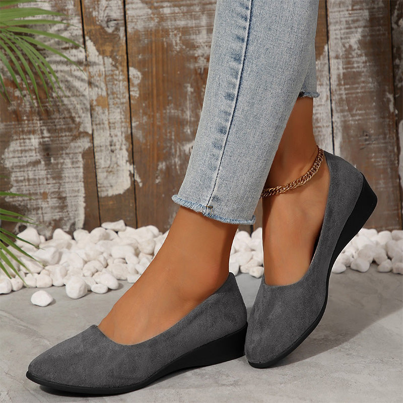 Elegant and Lightweight Wedge Heel Shoes with Non-Slip Sole