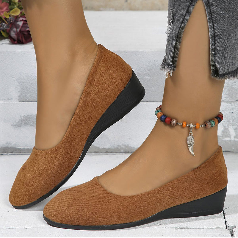 Elegant and Lightweight Wedge Heel Shoes with Non-Slip Sole