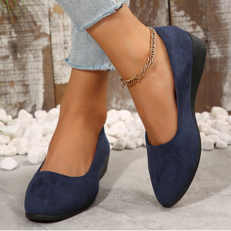 Elegant and Lightweight Wedge Heel Shoes with Non-Slip Sole