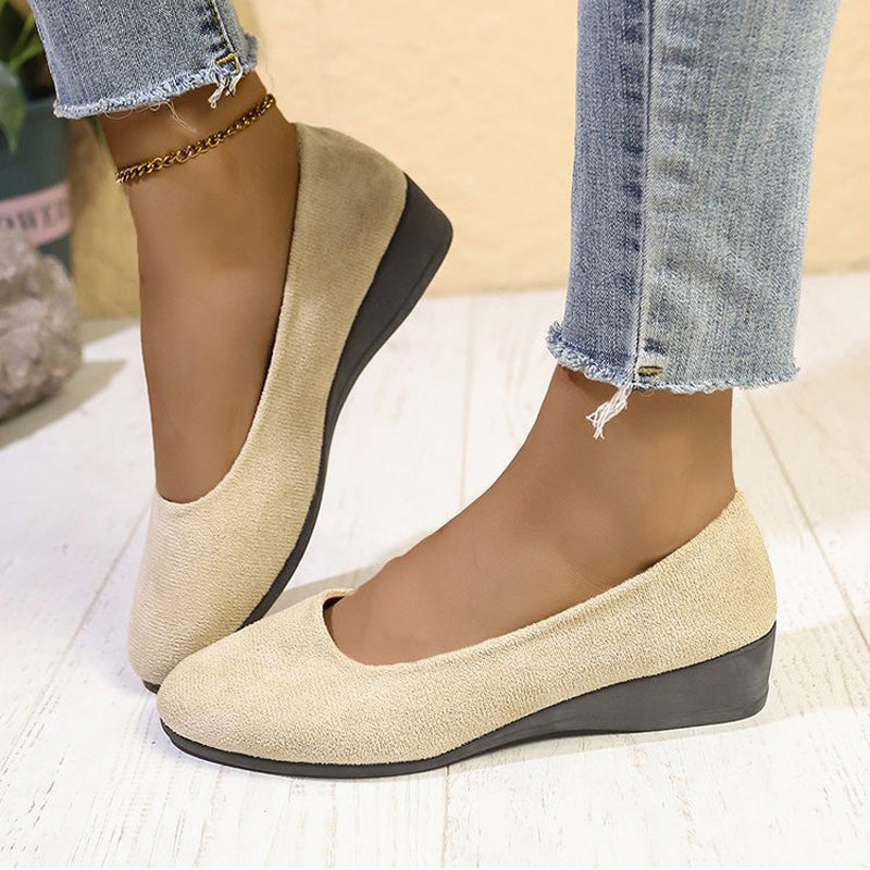Elegant and Lightweight Wedge Heel Shoes with Non-Slip Sole