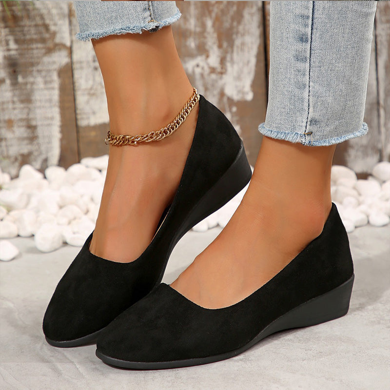 Elegant and Lightweight Wedge Heel Shoes with Non-Slip Sole