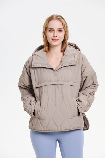 WILLOW | QUILTED WATER REPELLENT HOODED JACKET