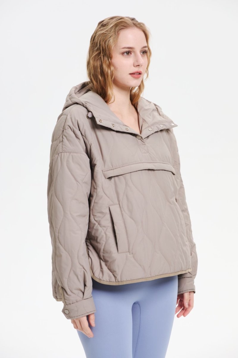 WILLOW | QUILTED WATER REPELLENT HOODED JACKET